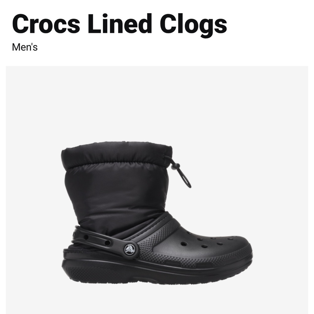 Crocs lined clogs